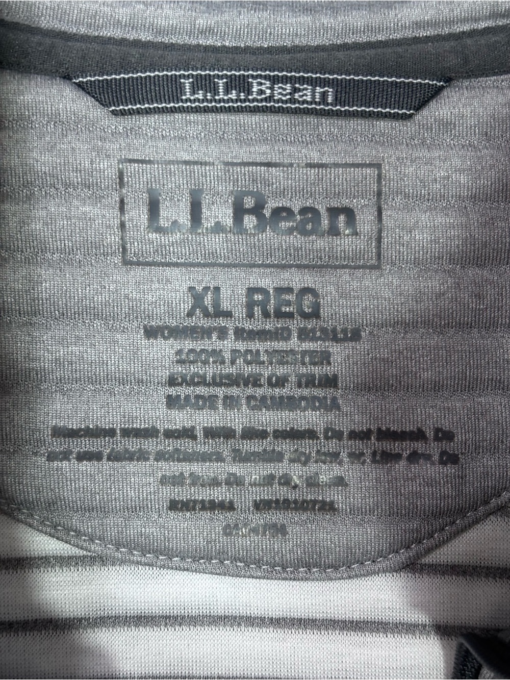 L.L.Bean Airlight Quilted Logo Patch Vest Women’s XL Gray - Picture 5 of 6